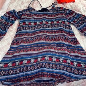 Sugarlips Multicolor Patterned Kids Dress